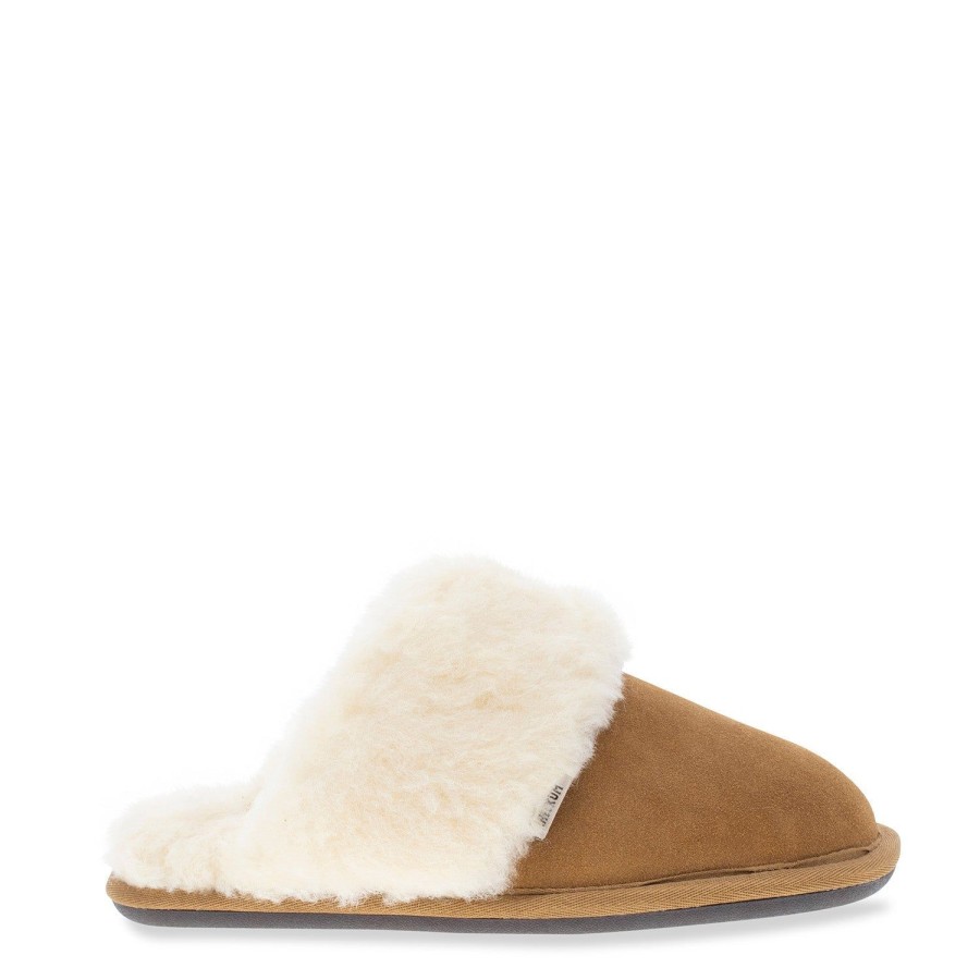 Women Staheekum Staheekum Brand | Women'S Cozy Slide Slipper - Wheat