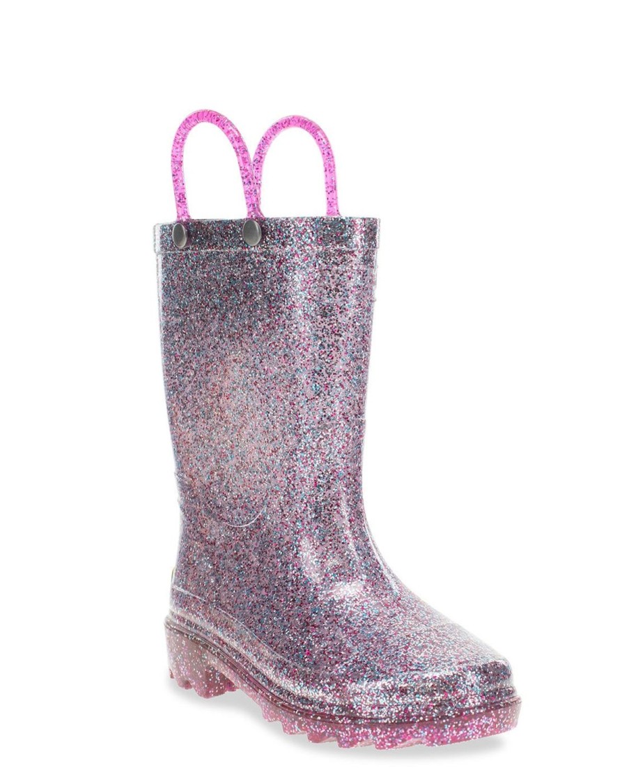 Kids Western Chief Rain & Rubber Boots | Kids Glitter Lighted Rain Boot - Multi