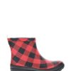 Women Western Chief Rain & Rubber Boots | Women'S Buffalo Faux Fur Ankle Rain Boot - Red