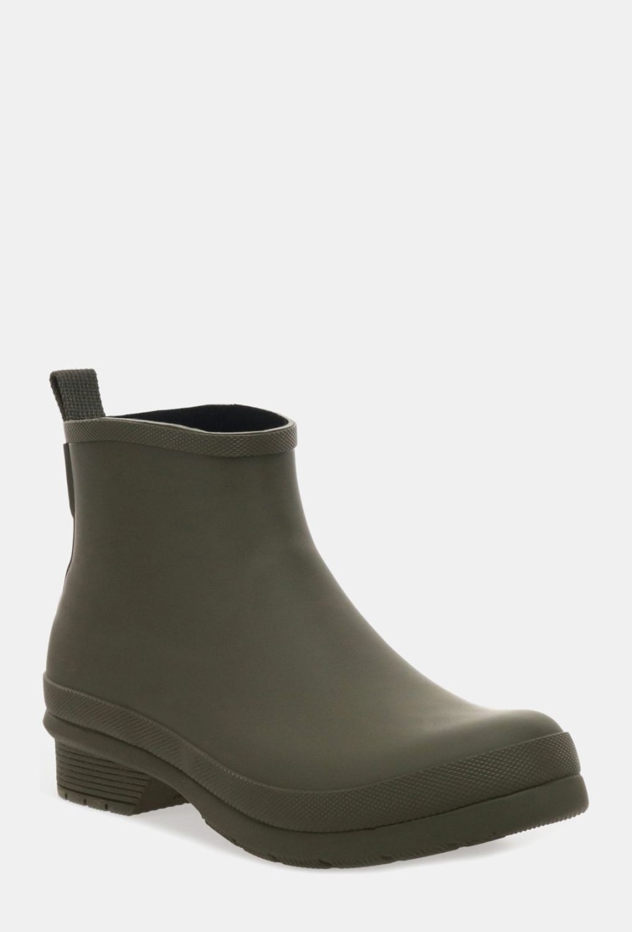 Women Chooka Chooka Brand | Classic Matte Ankle Rain Boot - Olive