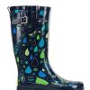 Women Western Chief Rain & Rubber Boots | Women'S Pouring Paisley Tall Rain Boot - Navy