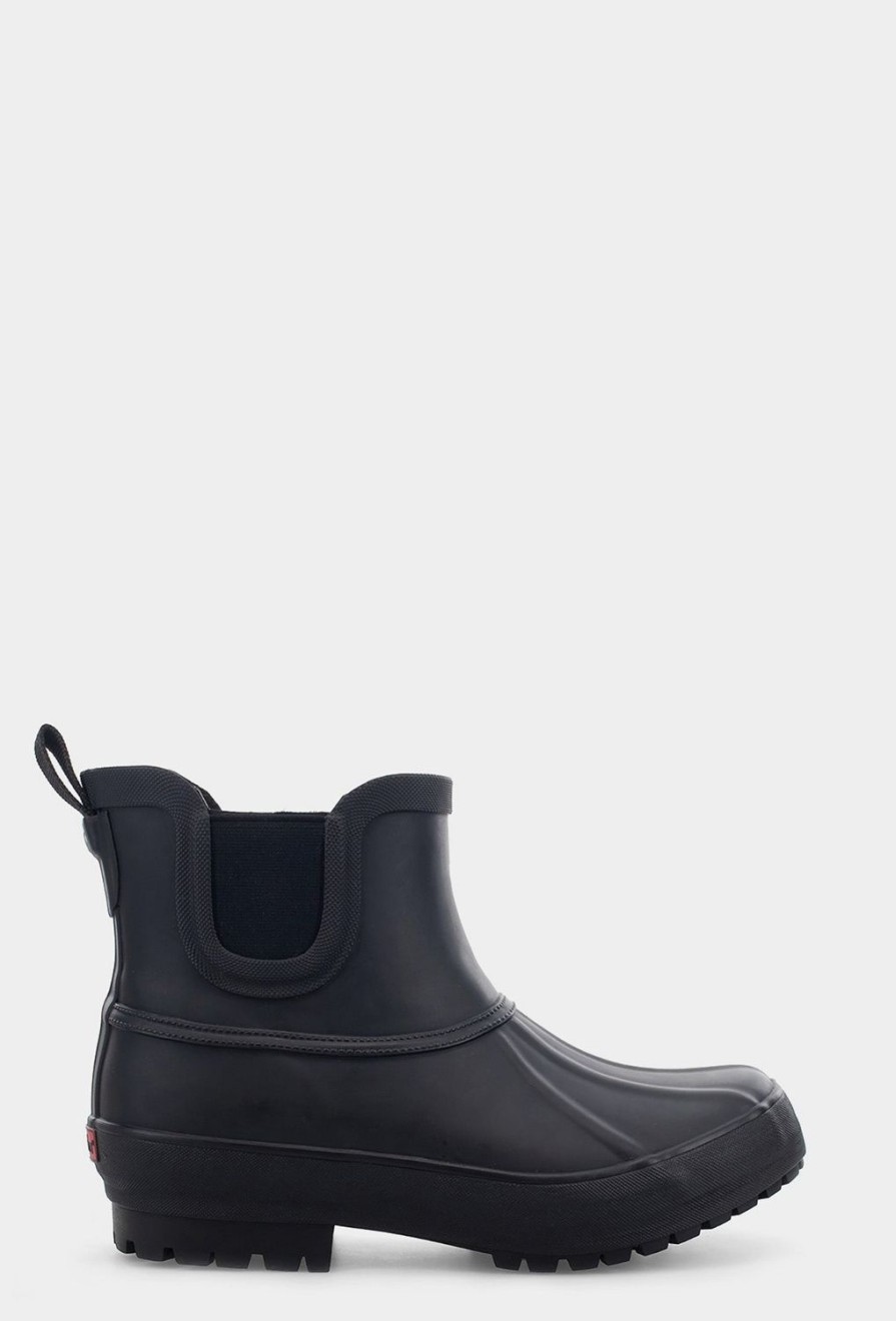 Women Chooka Chooka Brand | Duck Chelsea Rain Boot - Black