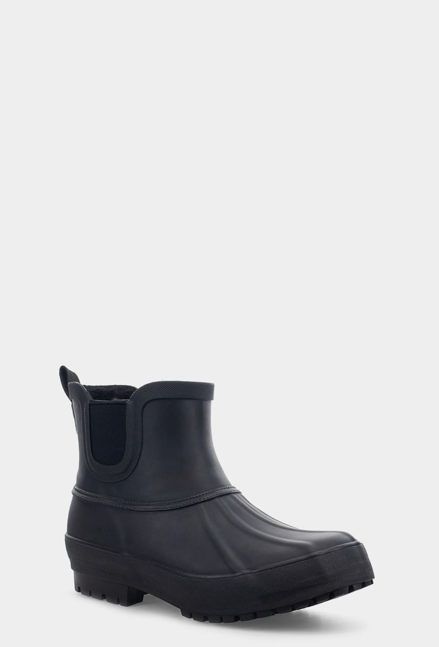 Women Chooka Chooka Brand | Duck Chelsea Rain Boot - Black