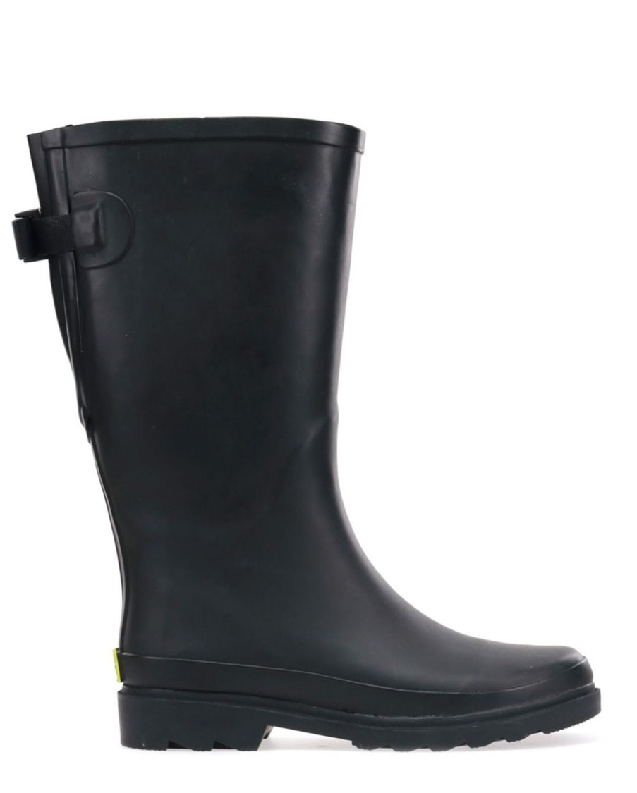 Women Western Chief Rain & Rubber Boots | Women'S Tall Wide Calf Rain Boot- Black