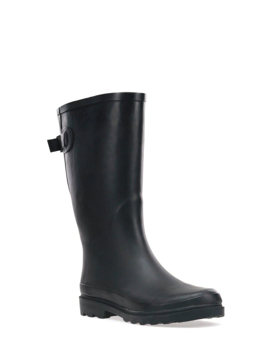 Women Western Chief Rain & Rubber Boots | Women'S Tall Wide Calf Rain Boot- Black