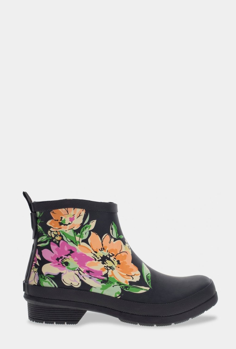 Women Chooka Chooka Brand | Bouquet Chelsea Rain Boot - Black