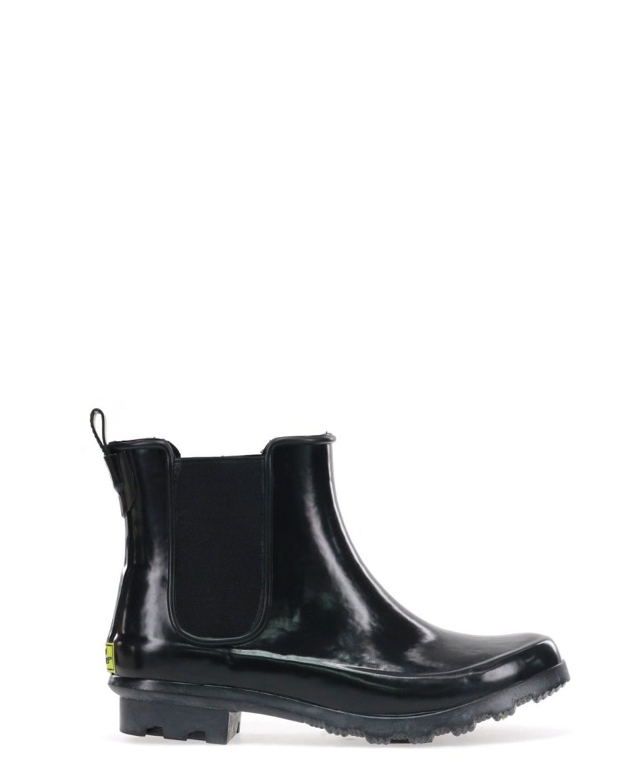 Women Western Chief Rain & Rubber Boots | Women'S Classic Chelsea Rain Boot - Black