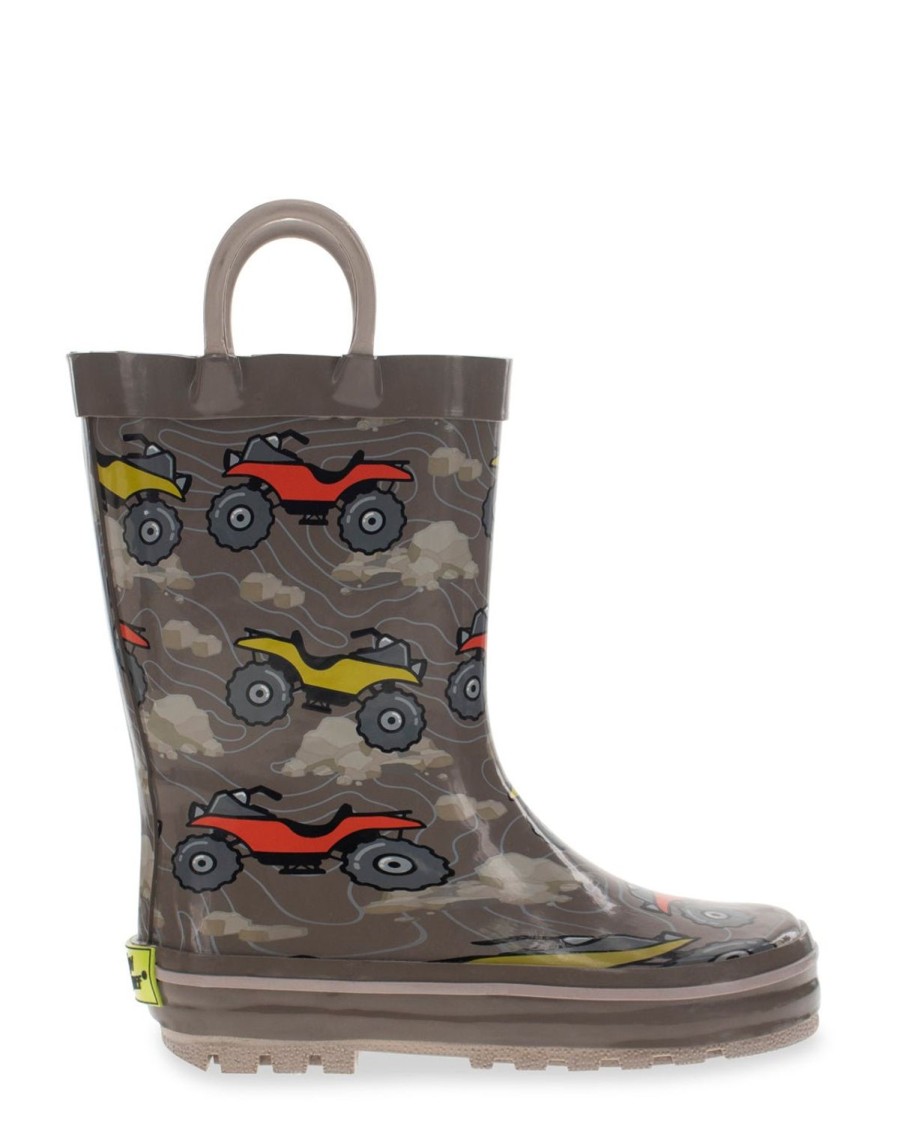 Kids Western Chief Rain & Rubber Boots | Kids 4-Wheeler Rain Boot - Brown