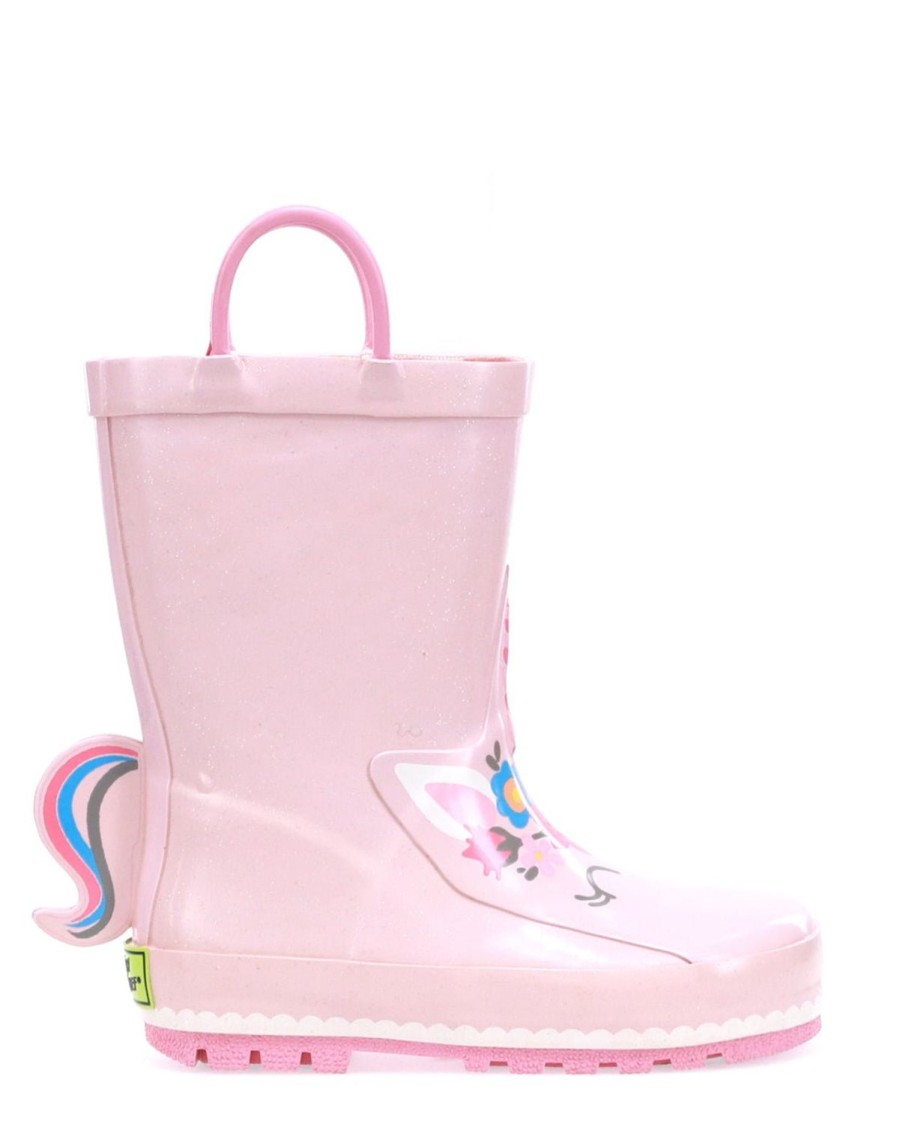 Kids Western Chief Rain & Rubber Boots | Kids Unity Unicorn Rain Boot - Soft Rose