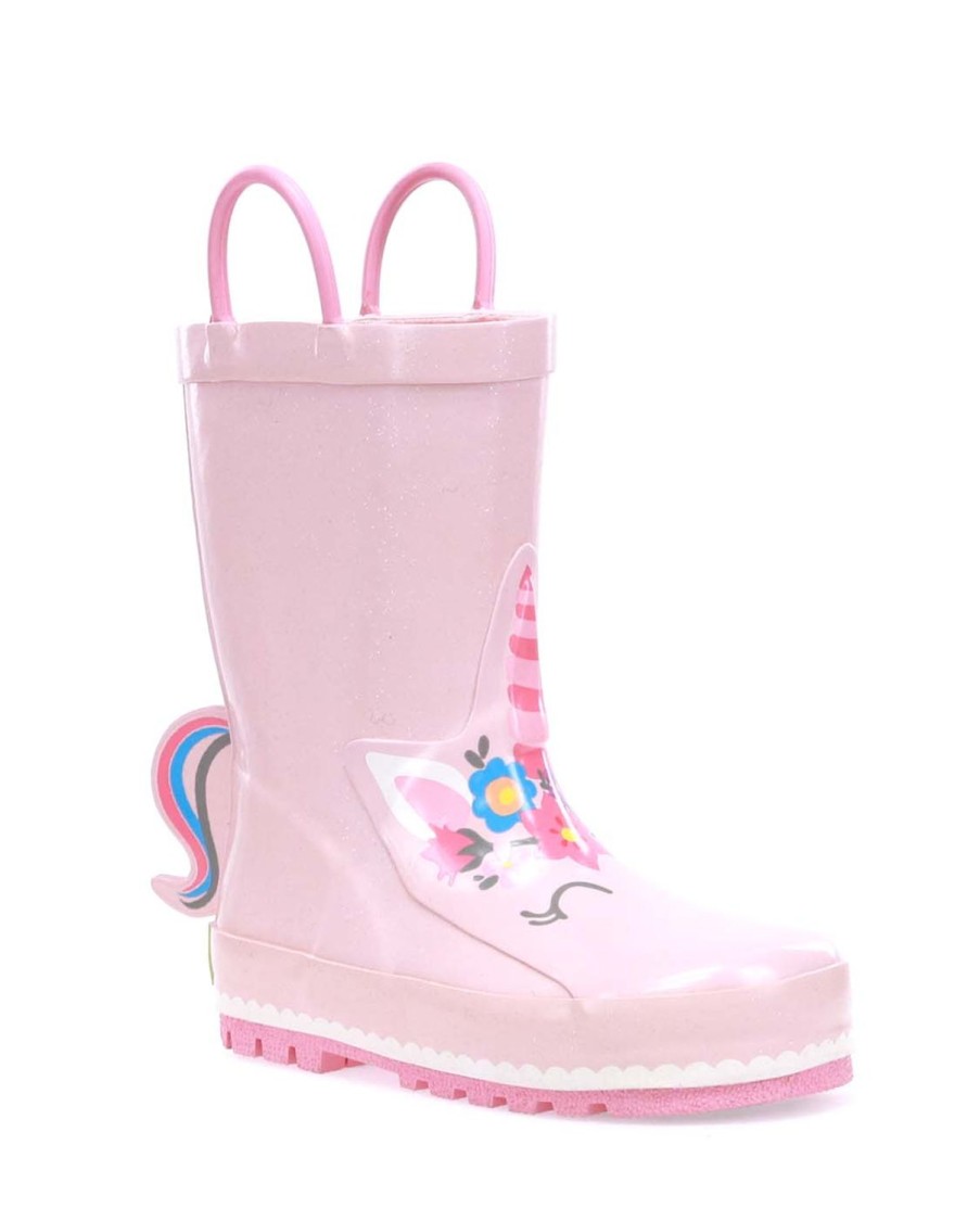 Kids Western Chief Rain & Rubber Boots | Kids Unity Unicorn Rain Boot - Soft Rose