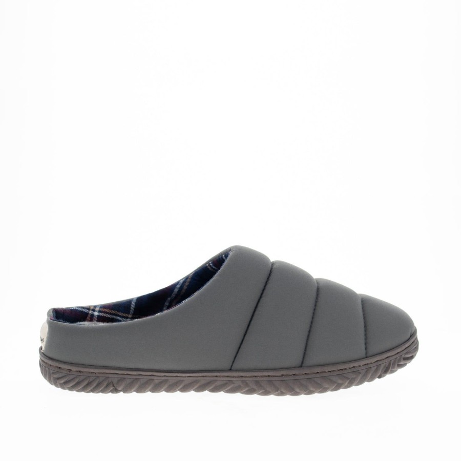 Men Staheekum Staheekum Brand | Men'S Summit & Go Slipper - Charcoal