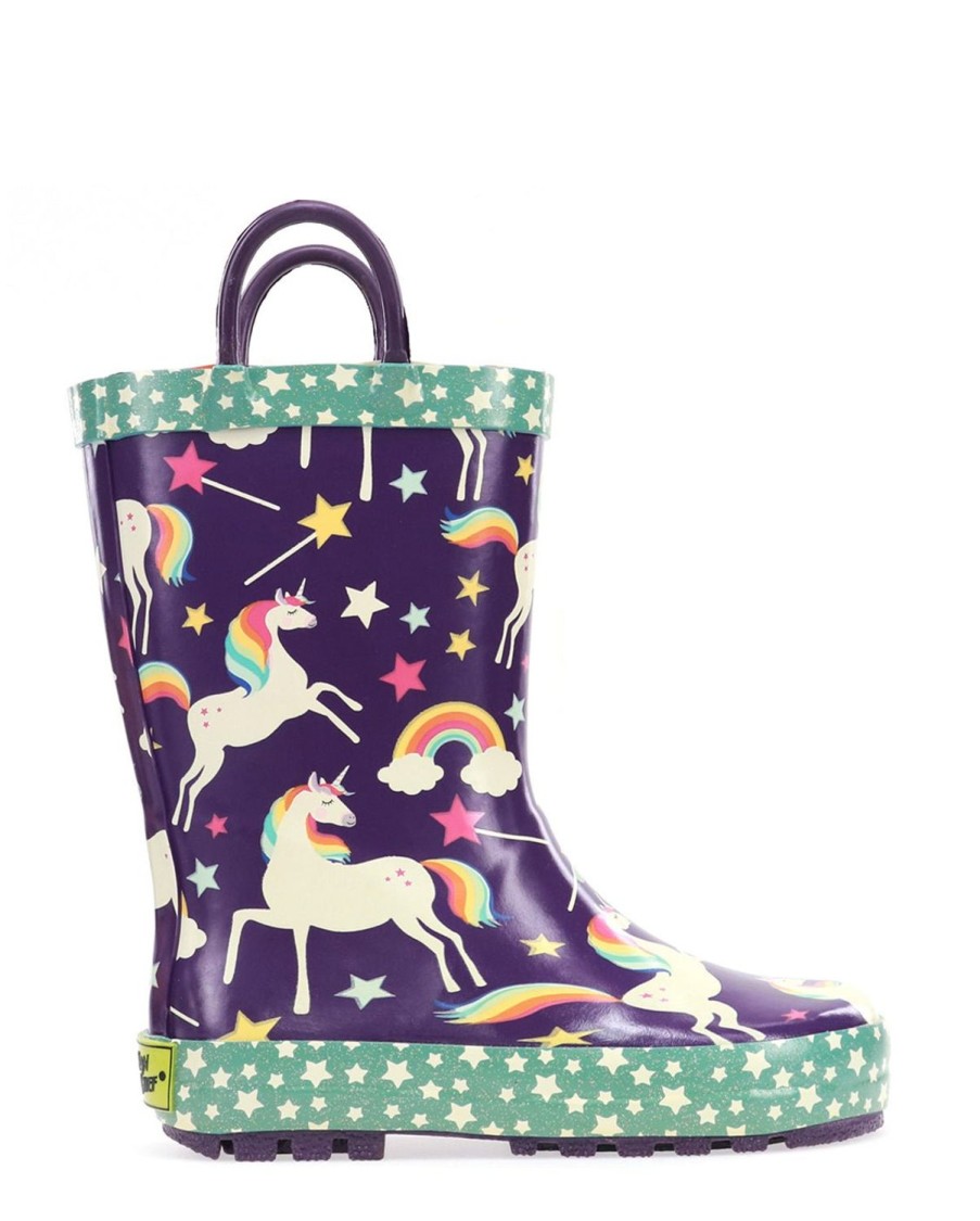 Kids Western Chief Rain & Rubber Boots | Kids Unicorn Dreams Rain Boot - Purple