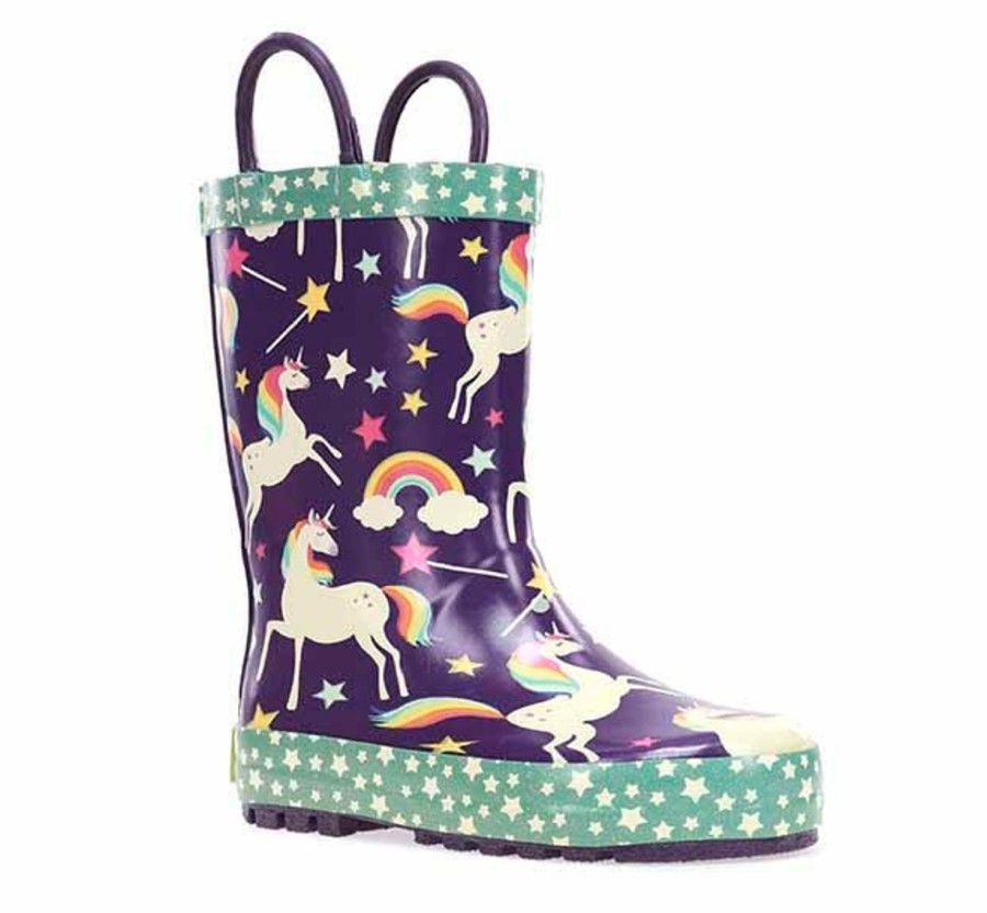 Kids Western Chief Rain & Rubber Boots | Kids Unicorn Dreams Rain Boot - Purple