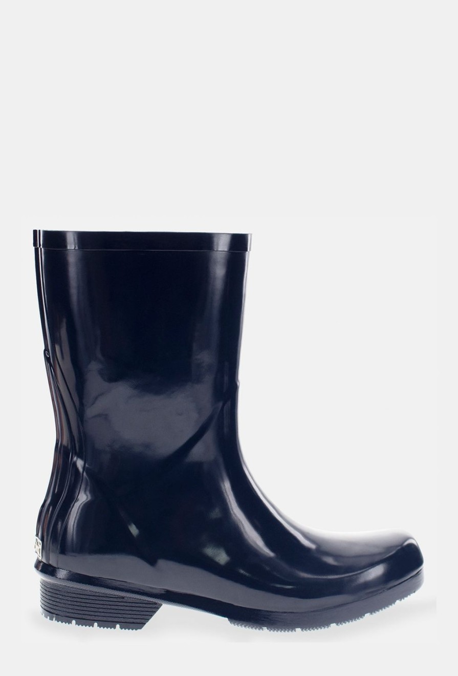 Women Chooka Chooka Brand | Gloss Mid Rain Boot - Navy