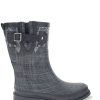 Women Western Chief Rain & Rubber Boots | Women'S Dove Tree Mid Rain Boot - Dark Charcoal