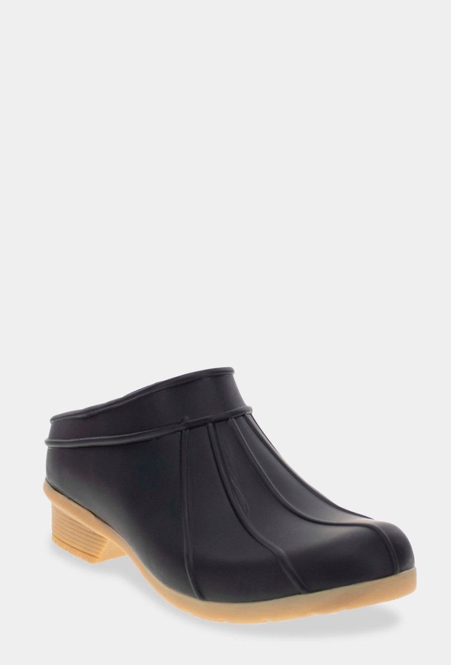 Women Chooka Chooka Brand | Classic Matte Heel Clog - Black