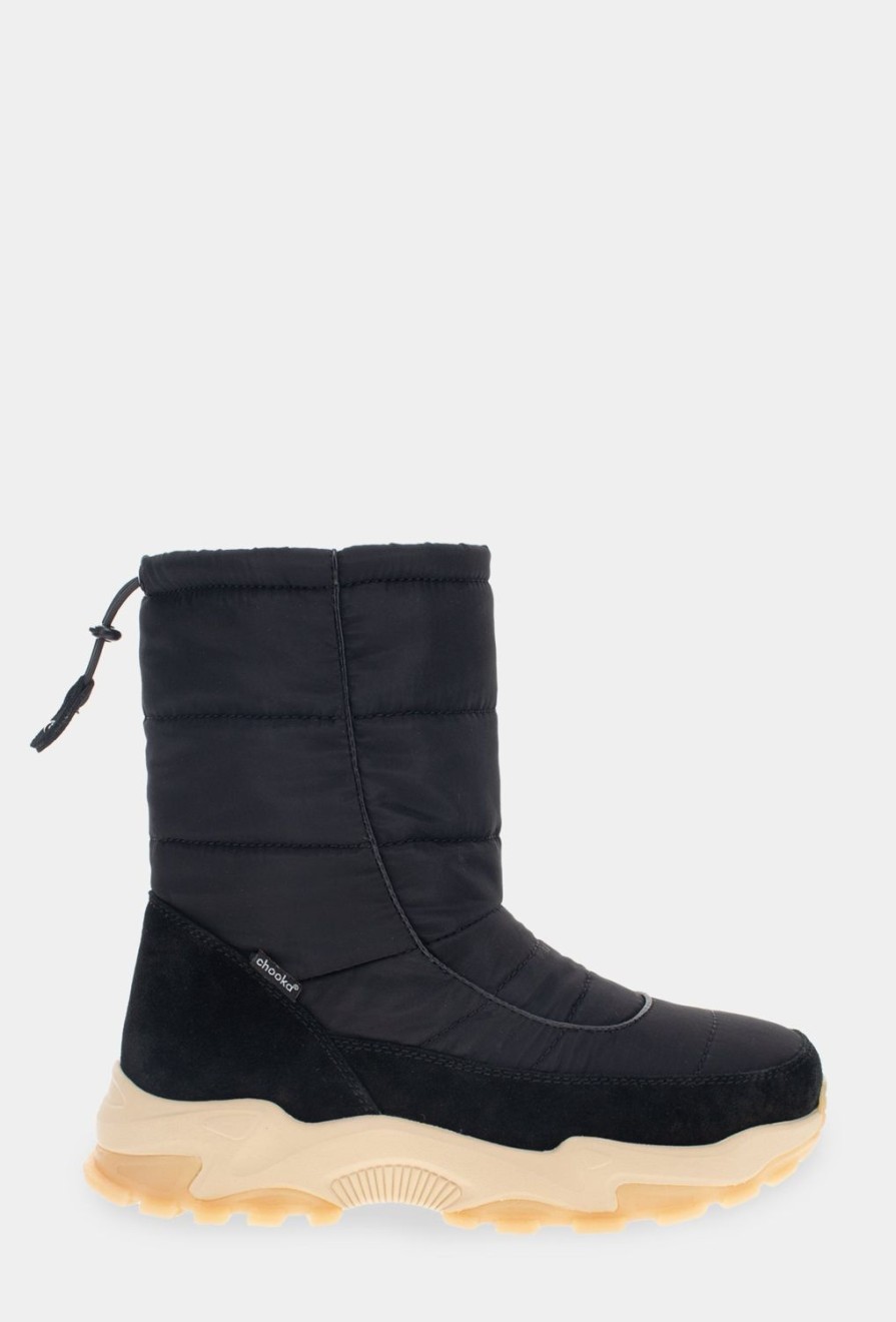 Women Chooka Chooka Brand | Lenox Puffer Cold Weather Boot - Black