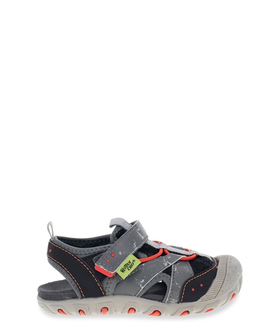 Kids Western Chief Sandals | Kids Beachcomber Sandal - Gray