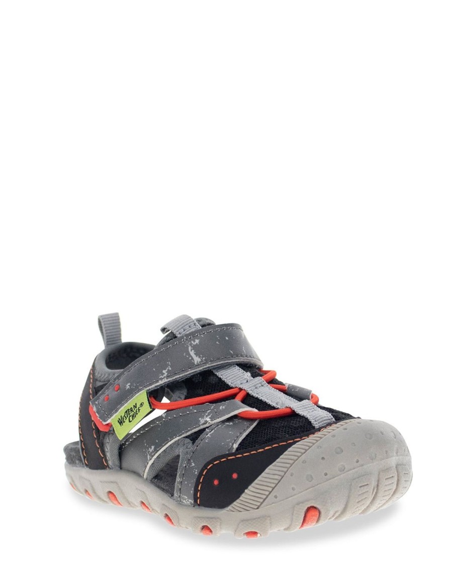 Kids Western Chief Sandals | Kids Beachcomber Sandal - Gray