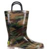 Kids Western Chief Rain & Rubber Boots | Kids Lighted Rain Boot - Camo