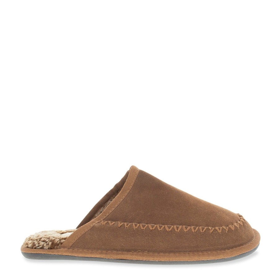 Men Staheekum Staheekum Brand | Men'S Log Cabin Slipper - Wheat