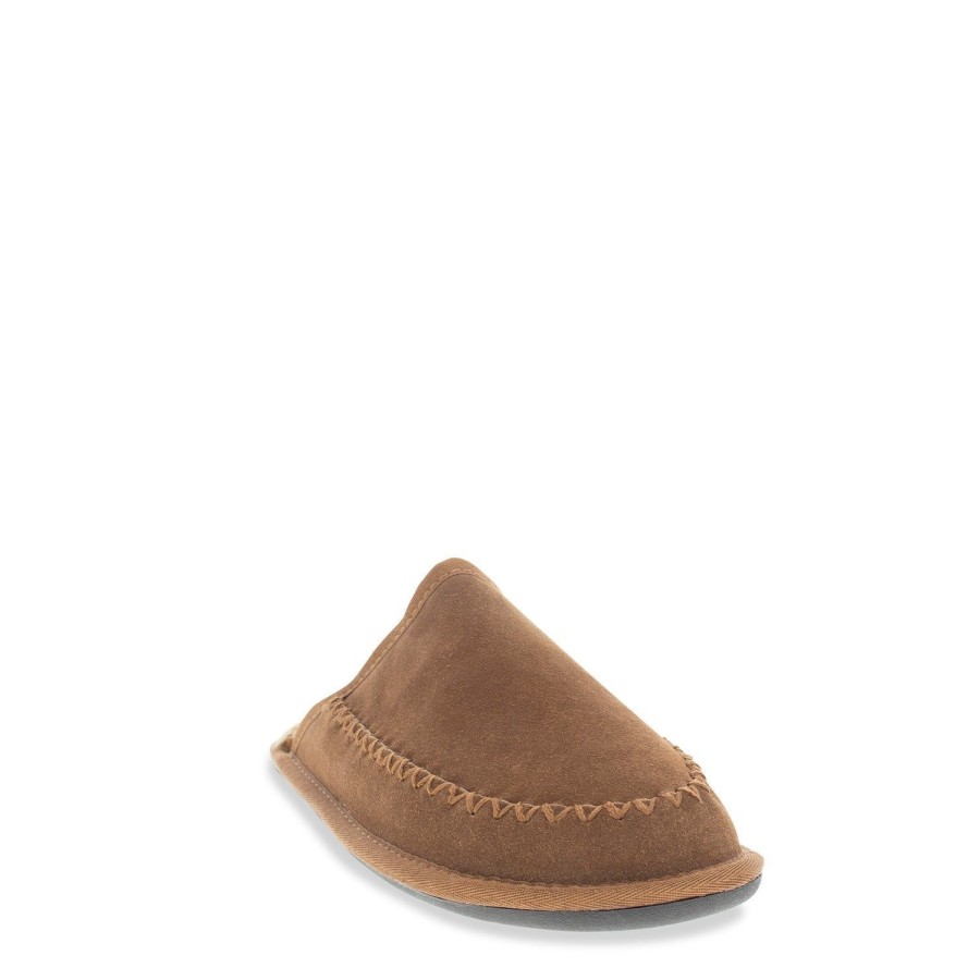 Men Staheekum Staheekum Brand | Men'S Log Cabin Slipper - Wheat