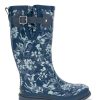 Women Western Chief Rain & Rubber Boots | Women'S Leafy Branches Tall Rain Boot - Navy