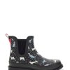 Women Western Chief Chelseas & Shorties | New! Women'S Dog Days Chelsea Rain Boot - Black