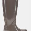 Women Chooka Chooka Brand | Gloss Tall Rain Boot - Dark Taupe