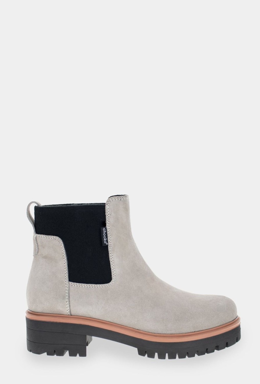 Women Chooka Chooka Brand | Kesington Chelsea Boot - Grey