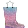 Kids Western Chief Rain & Rubber Boots | New! Kids Glitter Stars Lighted Rain Boot - Multi