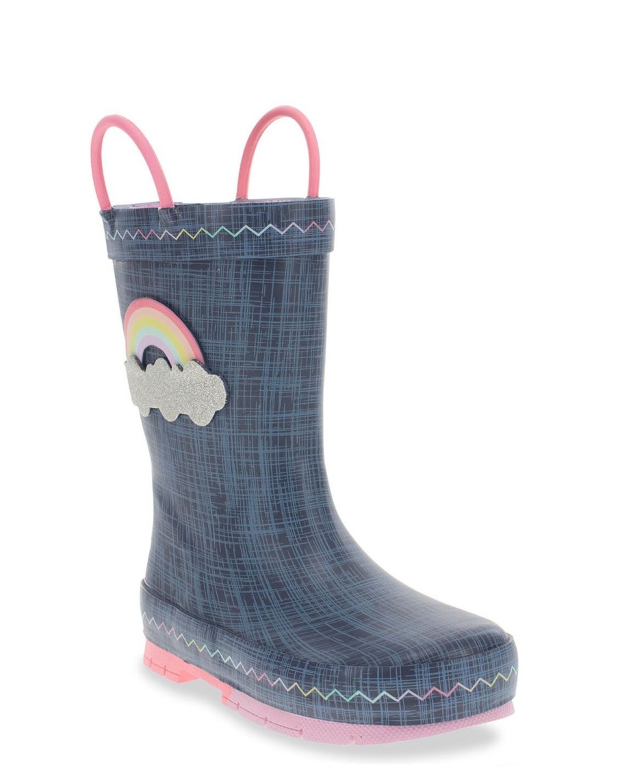 Kids Western Chief Rain & Rubber Boots | Kids Jean Patch Rain Boot - Blue