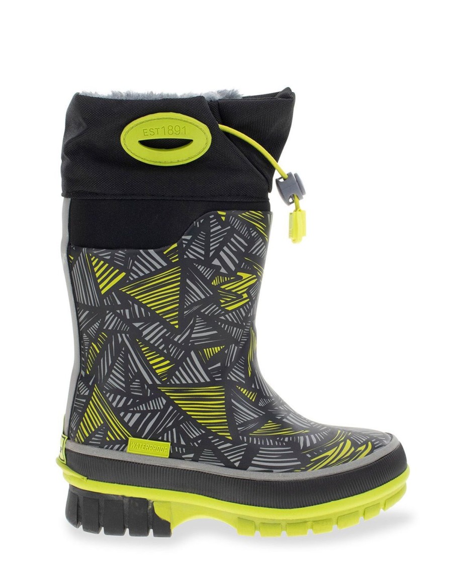 Kids Western Chief Cold Weather Boots | Kids Mega Neoprene Cold Weather Boot - Charcoal