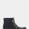 Women Chooka Chooka Brand | Lace Up Ankle Rain Boot - Black