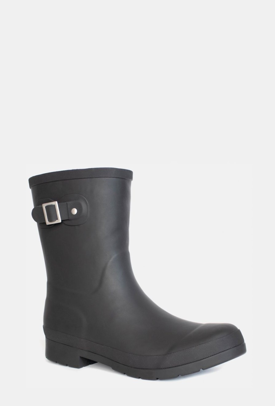 Women Chooka Chooka Brand | Delridge Mid Rain Boot - Black