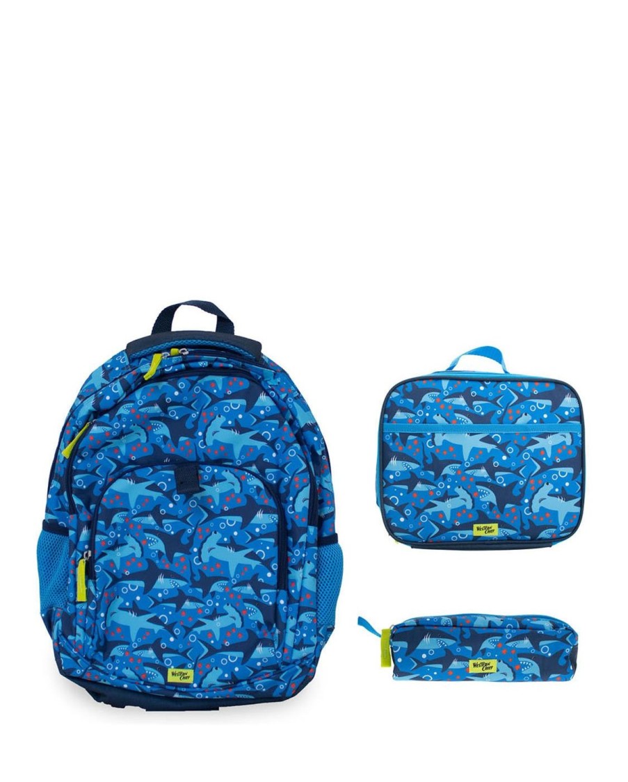 Kids Western Chief Backpacks | Kids Shark Chase Backpack - Navy