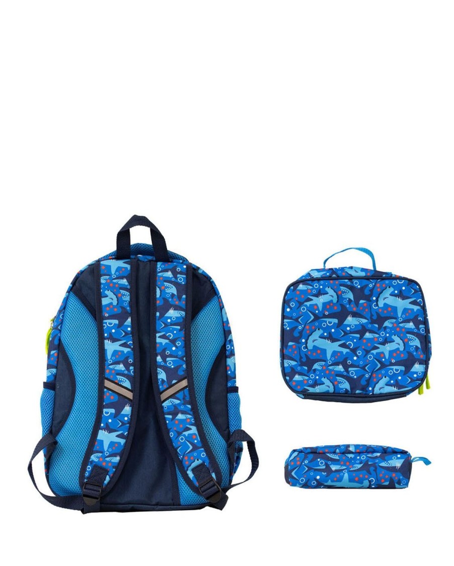 Kids Western Chief Backpacks | Kids Shark Chase Backpack - Navy