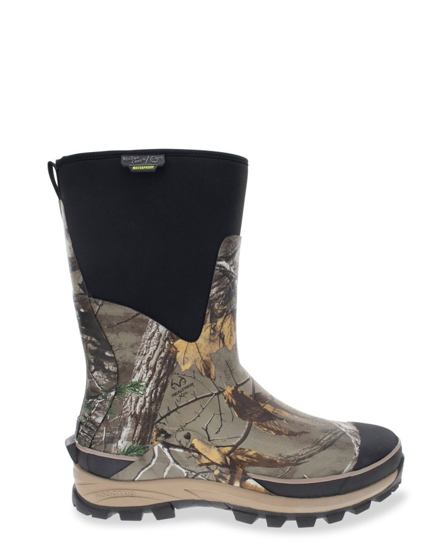 Men Western Chief Rain & Rubber | Men'S Frontier Realtree Neoprene Mid Cold Weather Boot - Camo