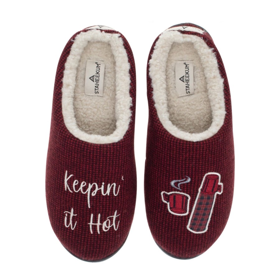 Women Staheekum Staheekum Brand | Women'S Keepin' It Hot Slipper - Red