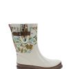 Women Western Chief Rain & Rubber Boots | New! Women'S Gardeners Delight Mid Rain Boot - Ivory