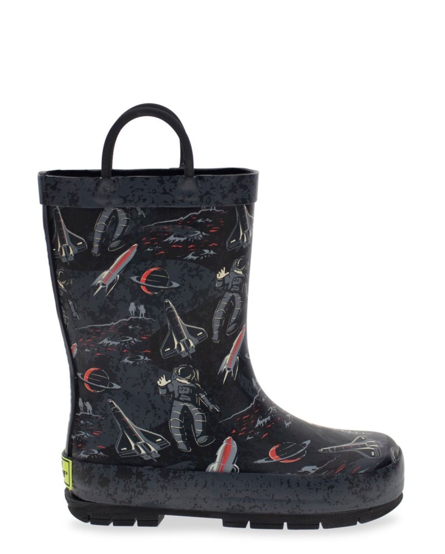 Kids Western Chief Rain & Rubber Boots | Kids Space Tour Rain Boot - Charcoal