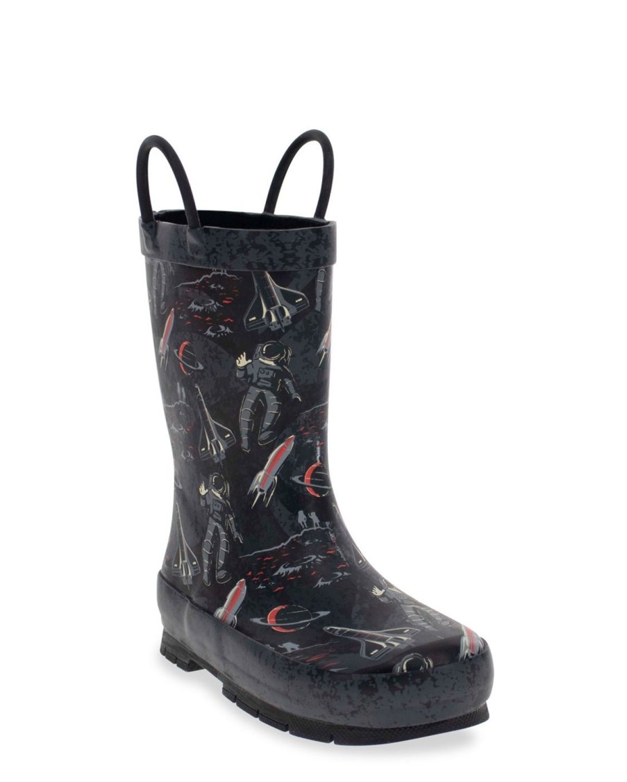 Kids Western Chief Rain & Rubber Boots | Kids Space Tour Rain Boot - Charcoal