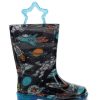 Kids Western Chief Rain & Rubber Boots | New! Kids Silly Space Lighted Rain Boot - Black