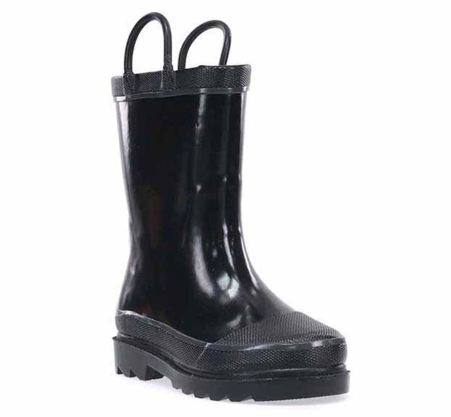 Kids Western Chief Rain & Rubber Boots | Kids Firechief 2 Rain Boot - Black