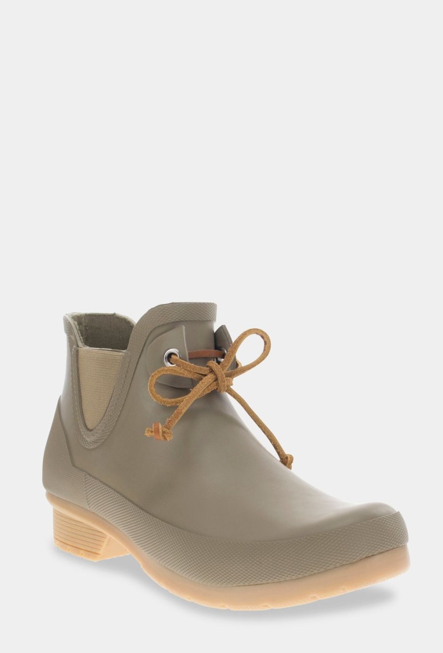 Women Chooka Chooka Brand | Tie Chelsea Rain Boot - Moss