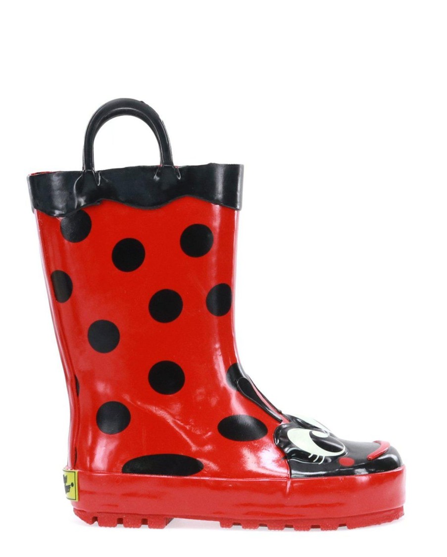 Kids Western Chief Rain & Rubber Boots | Kids Lucy Ladybug Rain Boot - Red