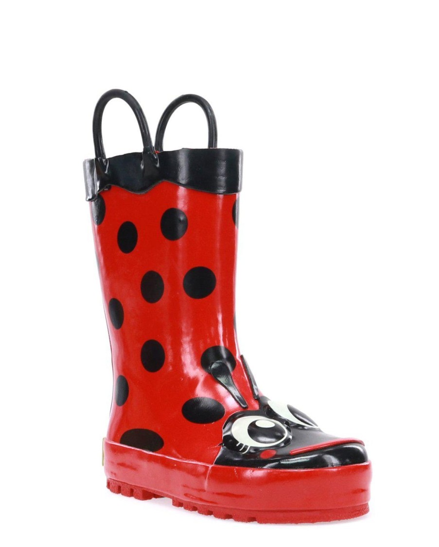 Kids Western Chief Rain & Rubber Boots | Kids Lucy Ladybug Rain Boot - Red