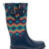 Women Western Chief Rain & Rubber Boots | New! Women'S Southwest Tall Rain Boot - Navy