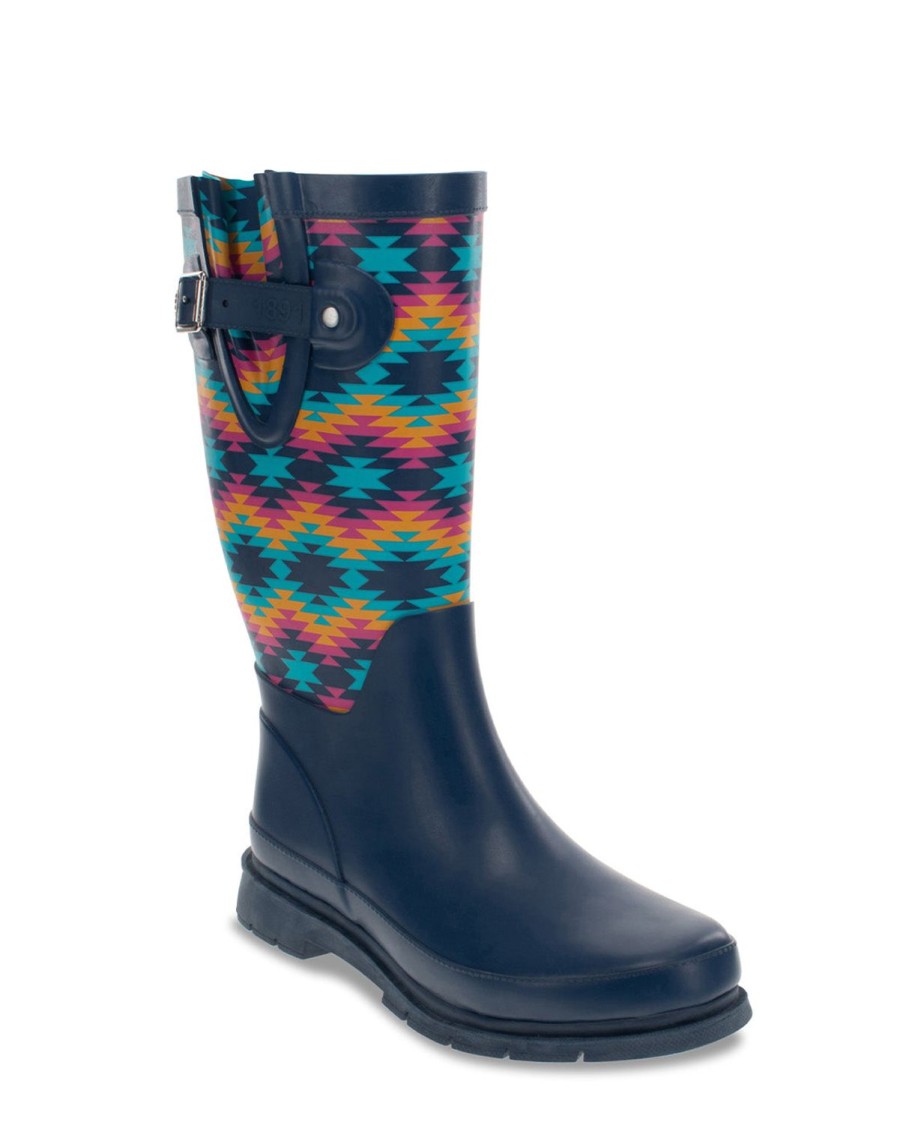 Women Western Chief Rain & Rubber Boots | New! Women'S Southwest Tall Rain Boot - Navy