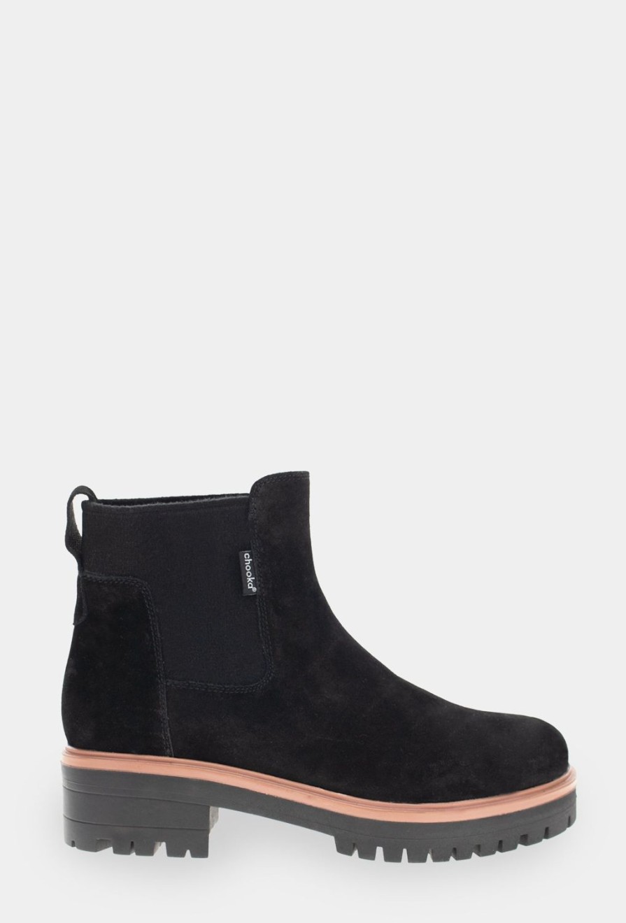 Women Chooka Chooka Brand | Kesington Chelsea Boot - Black